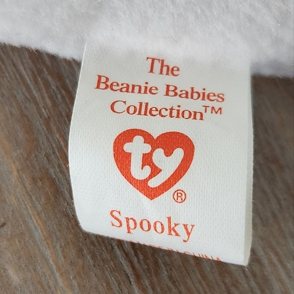 👻 Ty Beanie Baby “Spooky” the Ghost 1995 – With Tags, Halloween Collectible - Picture 13 of 14